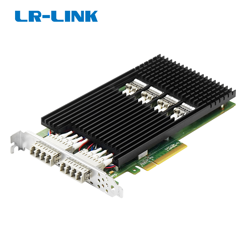 PCIe x8 四光口10G多模双路Bypass以太网网络适配器（基于Intel XL710）